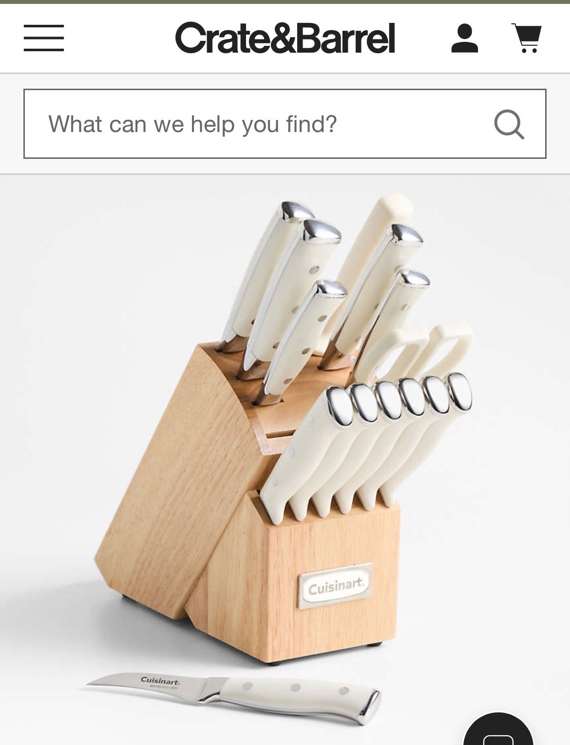 Cuisinart ® Vanilla Creme Triple Rivet 15-Piece Knife Block Set