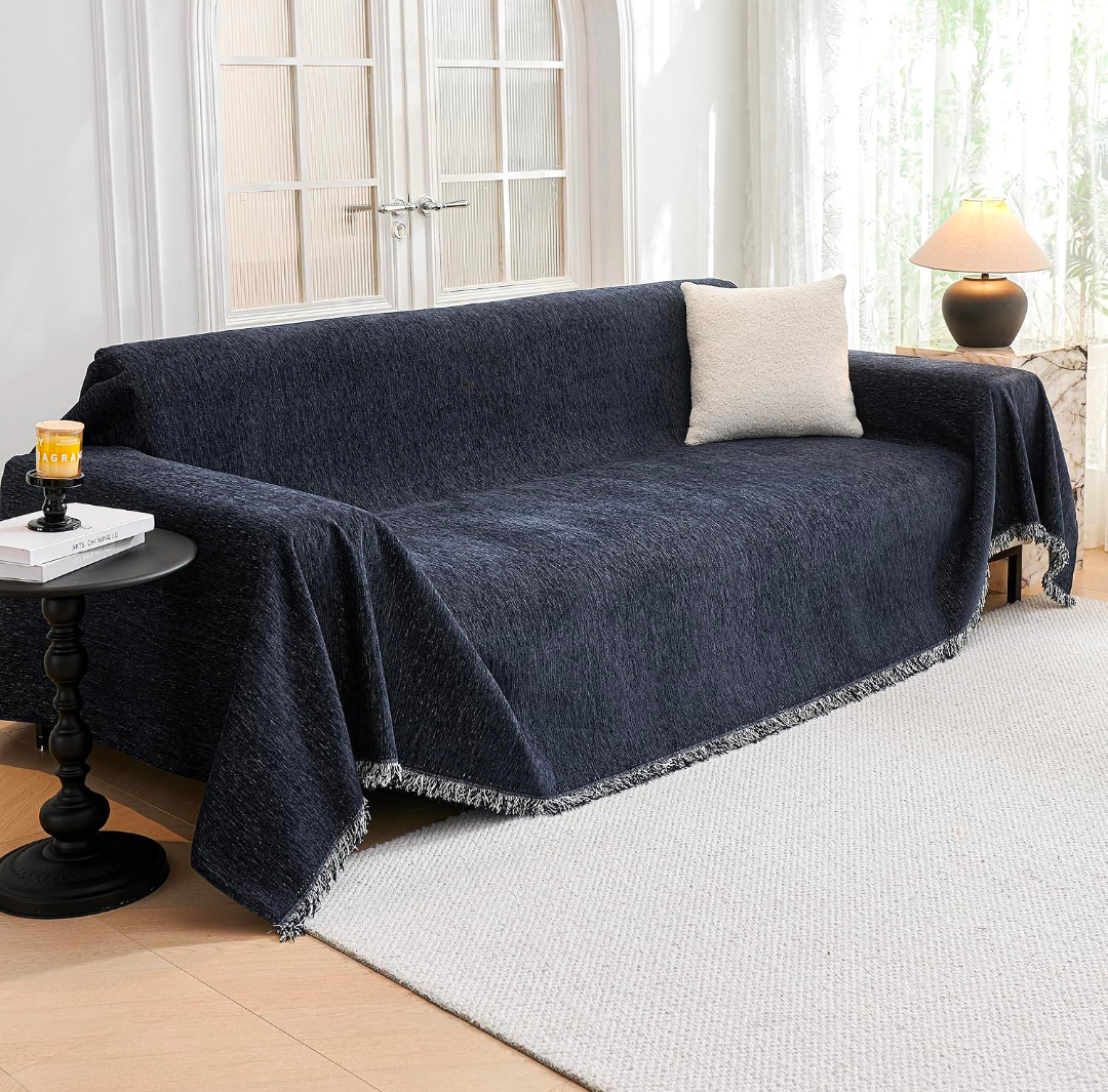 Navy Blue Couch Cover